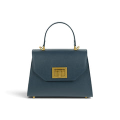 Geanta din piele naturala Navy Maxi Grace