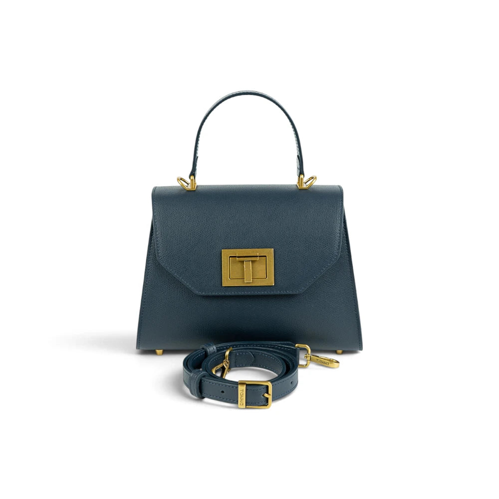 Geanta din piele naturala Navy Maxi Grace