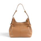 Geanta  din piele Bizonata Camel Medium Boucle