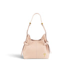 Geanta  din piele bizonata Nude rose Micro Boucle