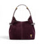 Geanta  din piele naturala Suede Garnet Absolute Medium Boucle -PRECOMANDA