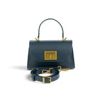 Geanta din piele naturala Navy Mini Grace