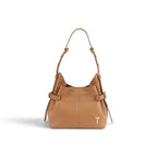 Geanta  din piele bizonata Dark chocolate Micro Boucle