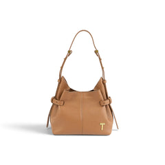 Geanta  din piele bizonata Dark chocolate Micro Boucle