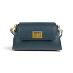 Geanta din piele naturala Navy Bella Maxi