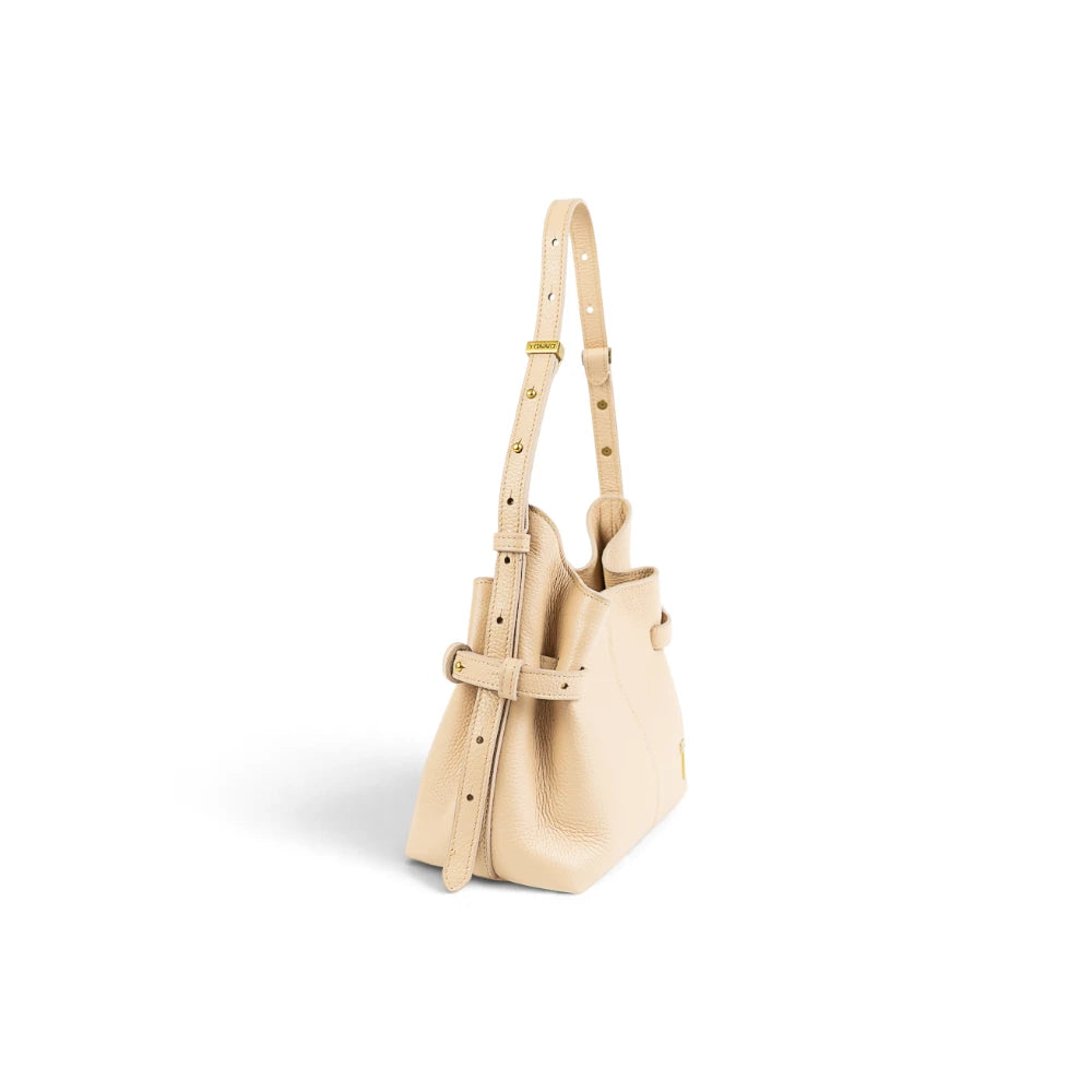 Geanta  din piele bizonata Nude Micro Boucle Imagine secundară a produsului