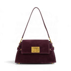 Geanta din piele naturala SUEDE Garnet Absolute Bella Maxi -PRECOMANDA