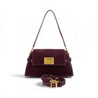 Geanta din piele naturala SUEDE Garnet Absolute Bella Maxi -PRECOMANDA
