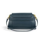 Geanta din piele naturala Navy Bella Maxi