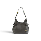 Geanta  din piele bizonata Dark chocolate Micro Boucle