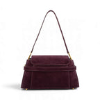 Geanta din piele naturala SUEDE Garnet Absolute Bella Maxi -PRECOMANDA