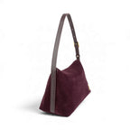 Geanta din piele naturala Suede Garnet Absolute  London -PRECOMANDA