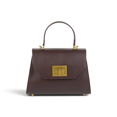 Geanta din piele naturala Bordeaux Maxi Grace