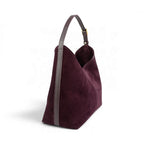 Geanta din piele naturala Suede Garnet Absolute Thianna - PRECOMANDA
