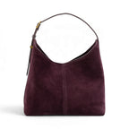 Geanta din piele naturala Suede Garnet Absolute Thianna - PRECOMANDA
