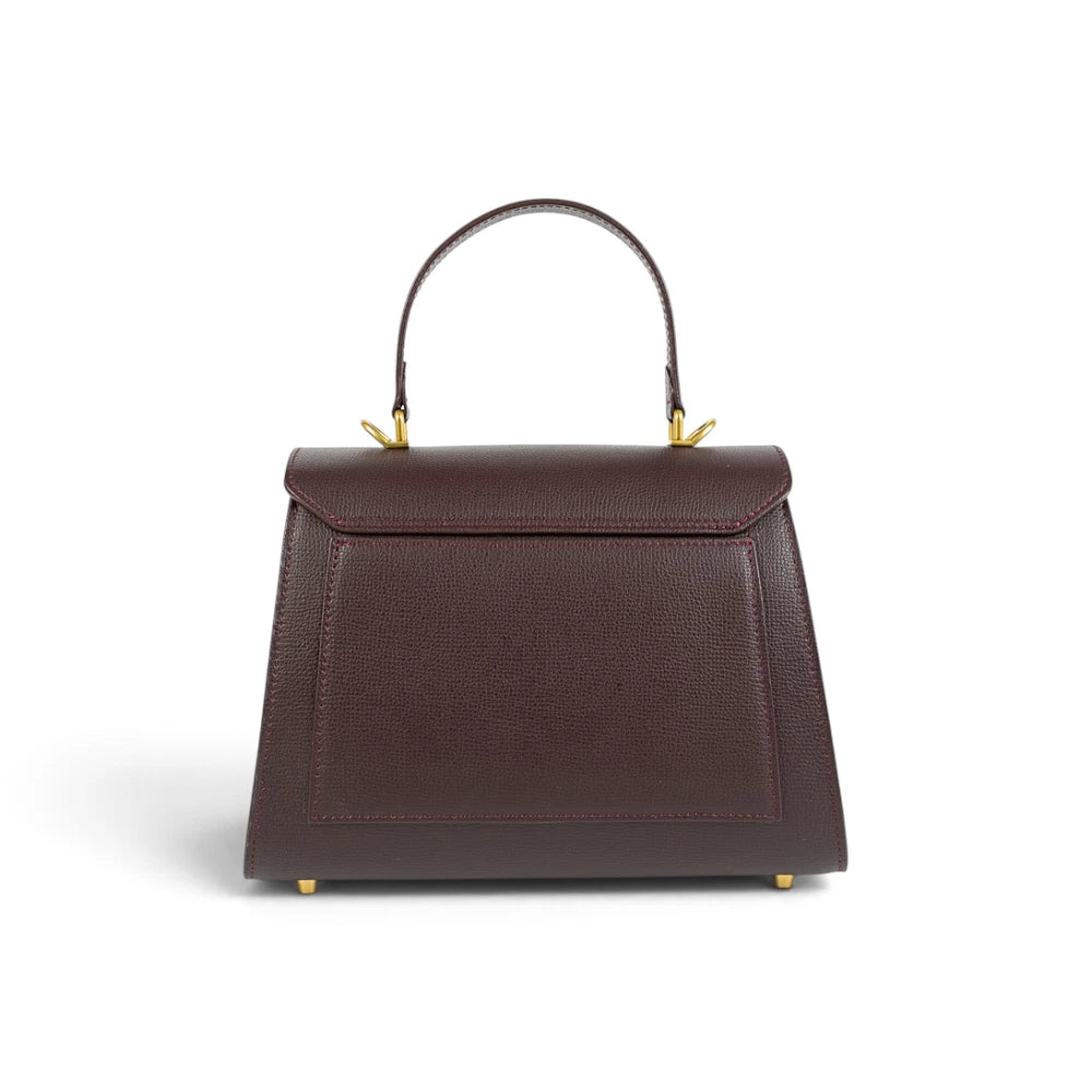 Geanta din piele naturala Bordeaux Maxi Grace