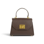Geanta din piele naturala Chocolate (velvet) Maxi Grace