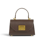 Geanta din piele naturala Chocolate (velvet) Mini Grace