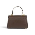 Geanta din piele naturala Chocolate (velvet) Mini Grace