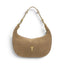 Geanta din piele naturala Suede Caramel Moon Medium