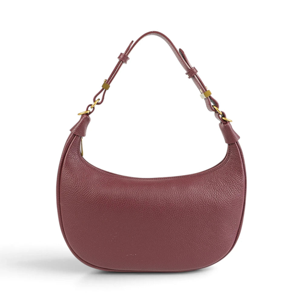 Geanta din piele naturala Bordeaux Moon Medium