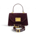 Geanta din piele naturala Suede Garnet Absolute Mini Grace -PRECOMANDA