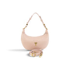 Geanta  din piele naturala Nude rose Mini Moon