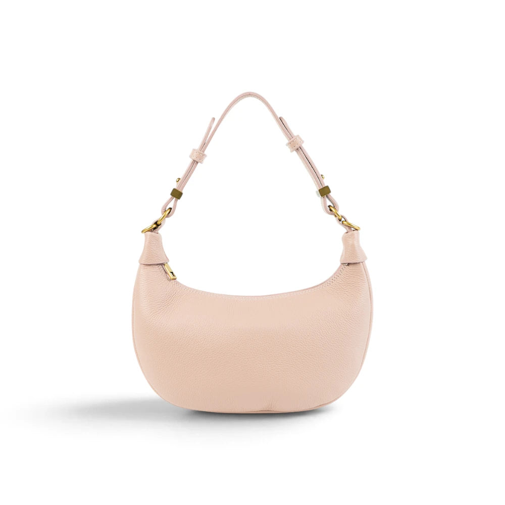 Geanta  din piele naturala Nude rose Mini Moon