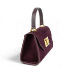 Geanta din piele naturala Suede Garnet Absolute Mini Grace -PRECOMANDA