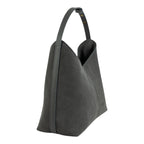 Geanta din piele naturala Grey suede Thianna