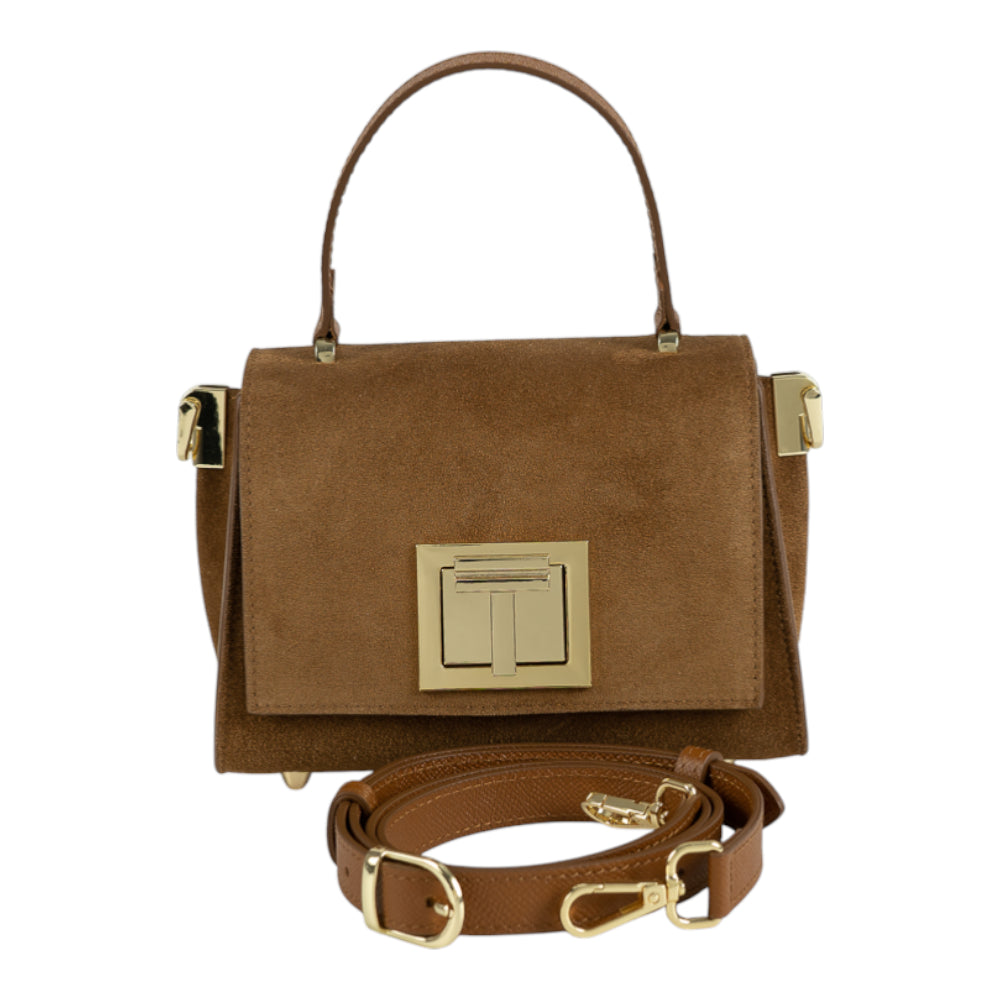 Geanta din piele naturala Terra Suede MICRO POLINE