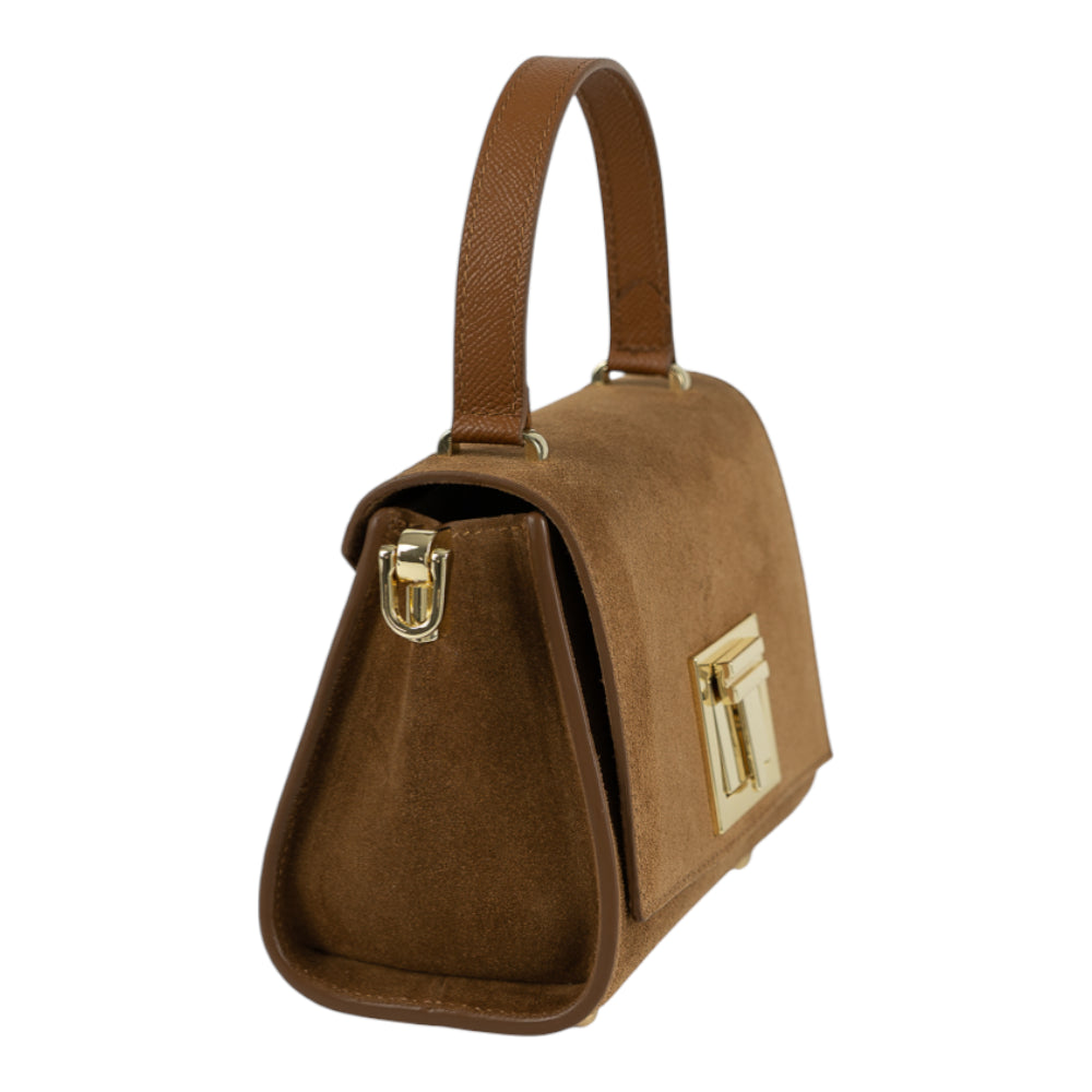 Geanta din piele naturala Terra Suede MICRO POLINE