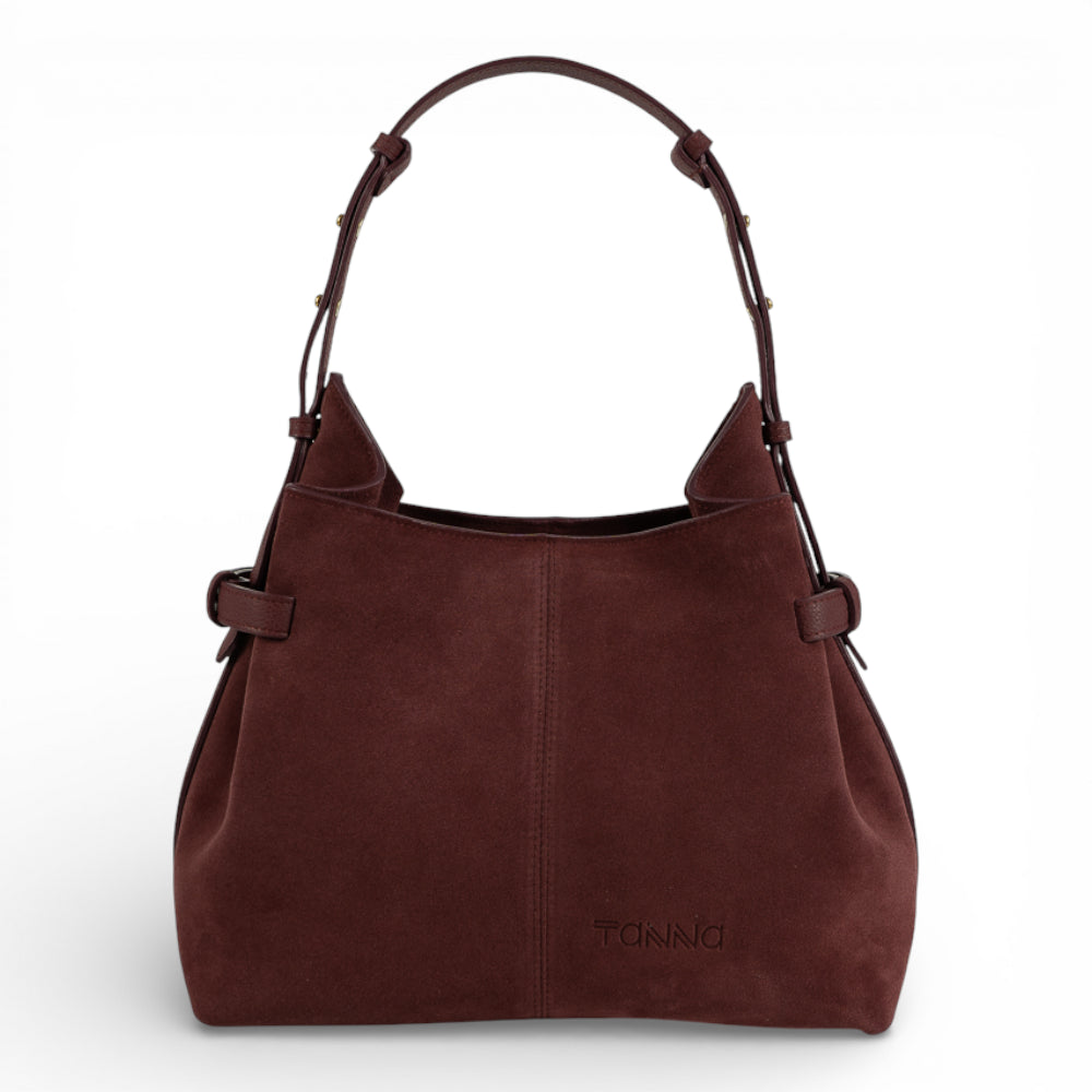 Geanta  din piele întoarsă Cherry  Medium Boucle