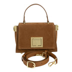 Geanta din piele naturala Camel Suede MICRO POLINE