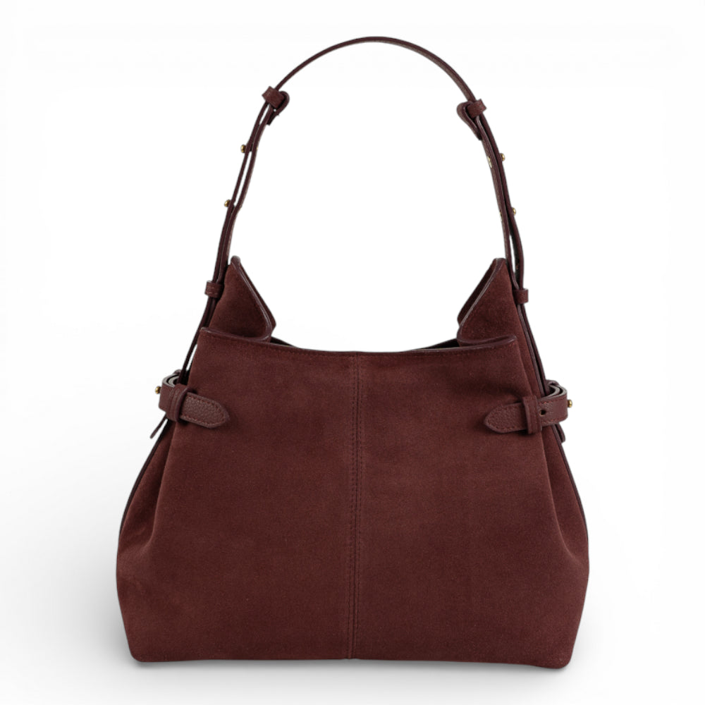 Geanta  din piele întoarsă Cherry  Medium Boucle