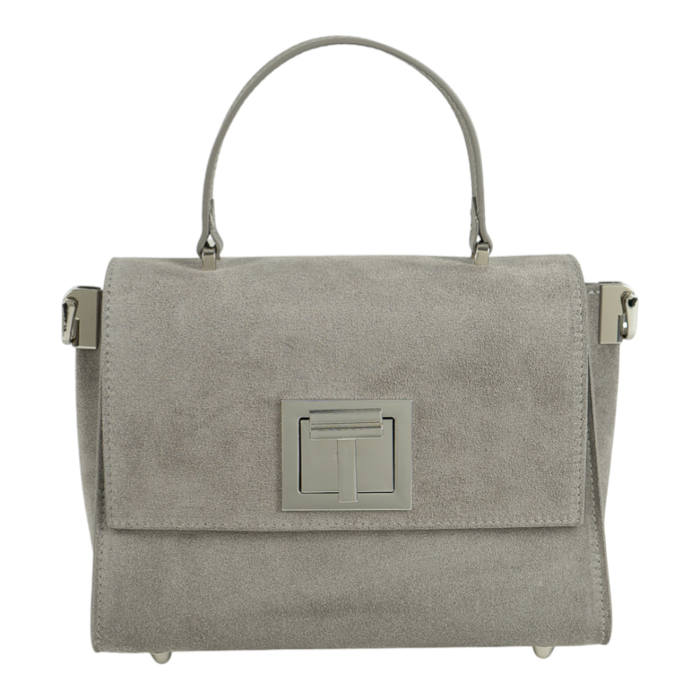 Geanta din piele naturala  Migdala suede MINI POLINE