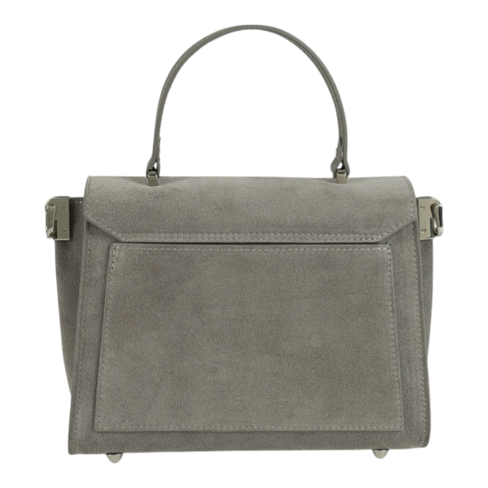 Geanta din piele naturala  Migdala suede MINI POLINE Imagine secundară a produsului