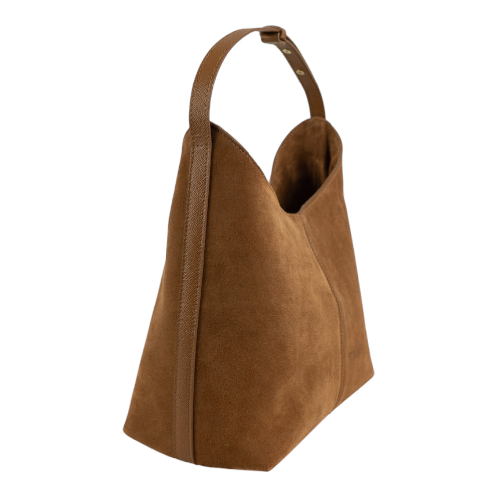 Geanta din piele naturala Terra suede Thianna Imagine secundară a produsului