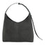 Geanta din piele naturala Grey suede Thianna
