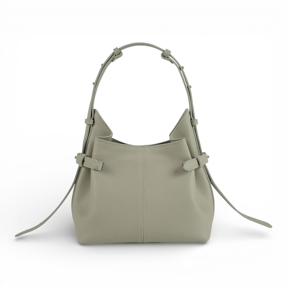 Geanta  din piele Parmellato  Cloud Dancer(alb murdar)  Micro Boucle