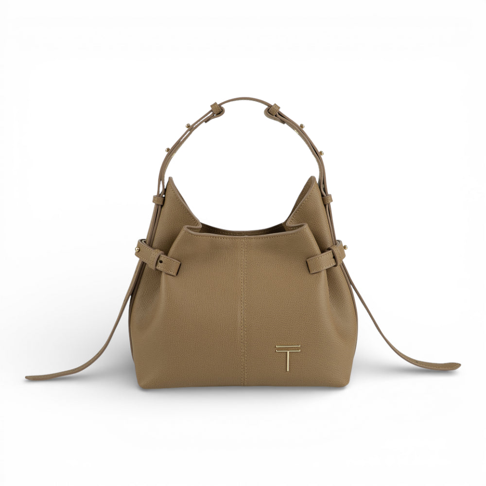 Geanta  din piele  Parmellato Cappuccino  Micro Bucle Imagine principală a produsului