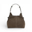 Geanta  din piele întoarsă  Praline Suede Medium Boucle