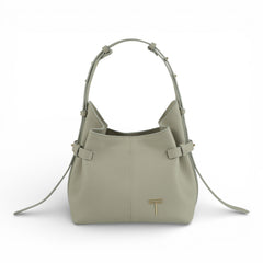 Geanta  din piele Parmellato  Cloud Dancer(alb murdar)  Micro Boucle