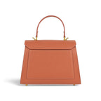 Geanta din piele naturala Terracota Bisonata Maxi Grace