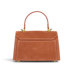 Geanta din piele naturala Terracota suede Mini Grace
