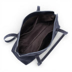 Geanta din piele naturala  suede Bleumarin Naila Baquette