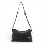 Geanta din piele naturala Coffe suede London