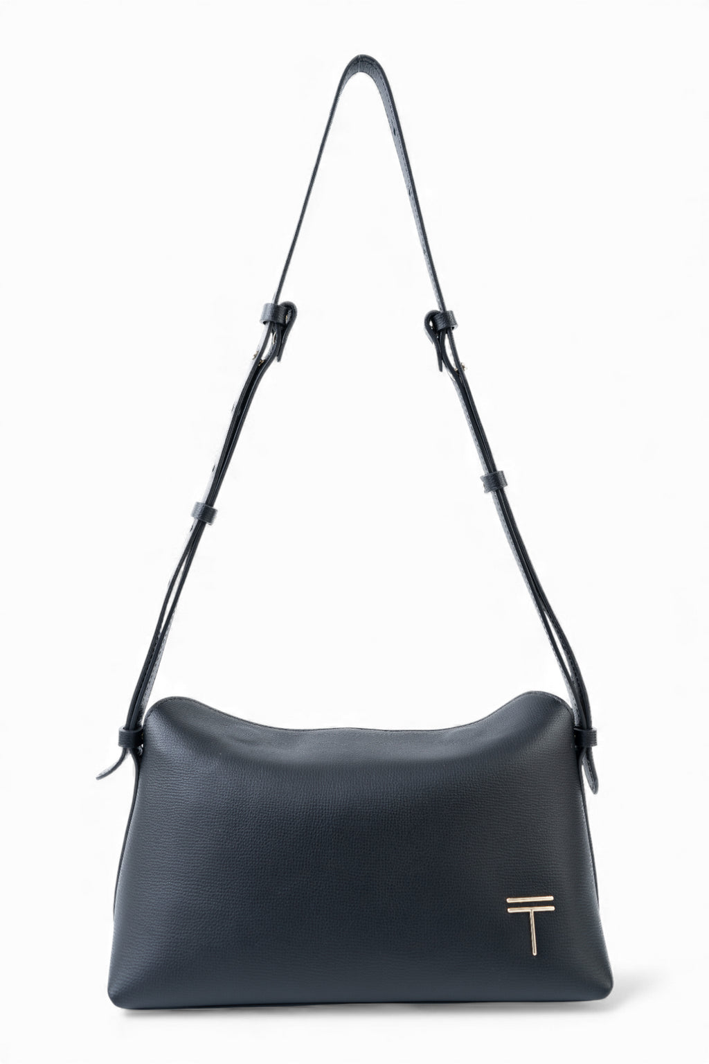 Geanta din piele naturala Parmellato Negru London