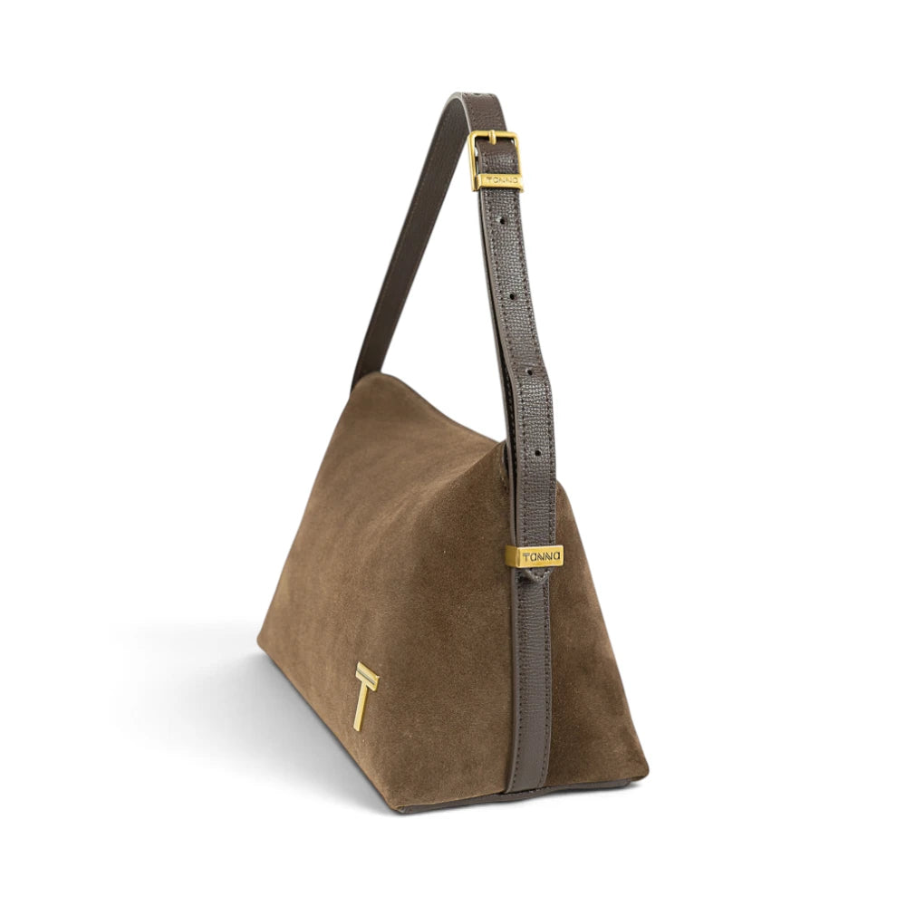 Geanta din piele naturala Chocolate SUEDE  London