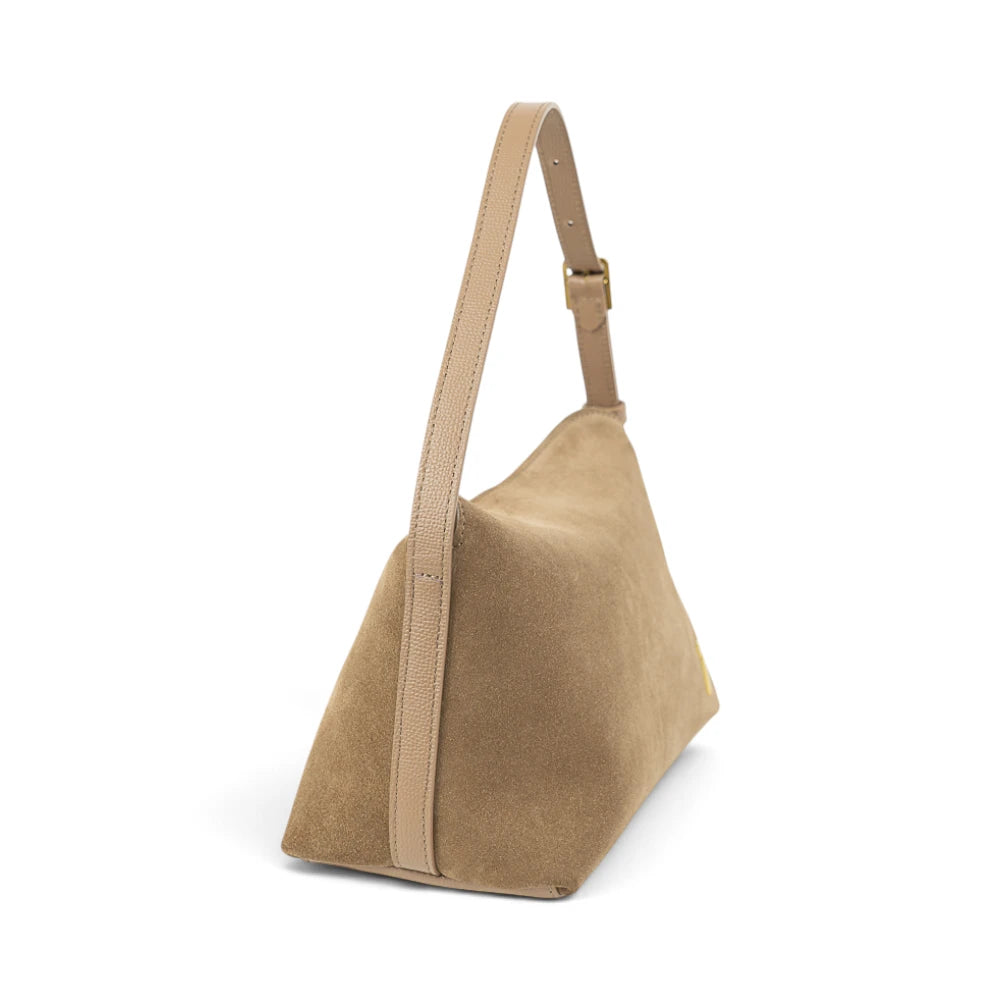 Geanta din piele naturala Caramel SUEDE  London